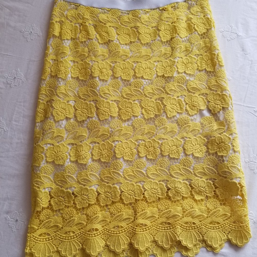 Rebecca Minkoff Yellow Pencil Skirt